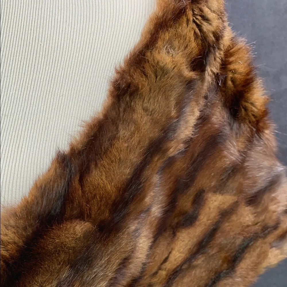 Vintage Genuine Real Ermine Fur Stole Wrap - Picture 2 of 6